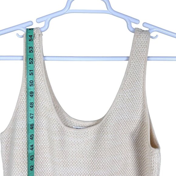 Future Collective Alani Noelle XXL Crochet Fringe Midi Tank Dress Stretch Beachy - Picture 9 of 16